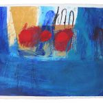 phil stallard art blue abstract on paper