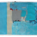 phil stallard swimming blue abstract on paper